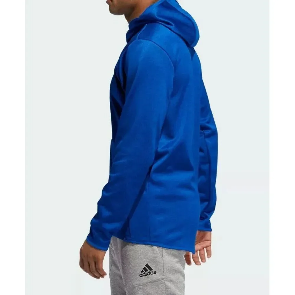 Adidas Sport Hoodie with Team Issue Badge, Collegiate Royal / Heather / White, L
